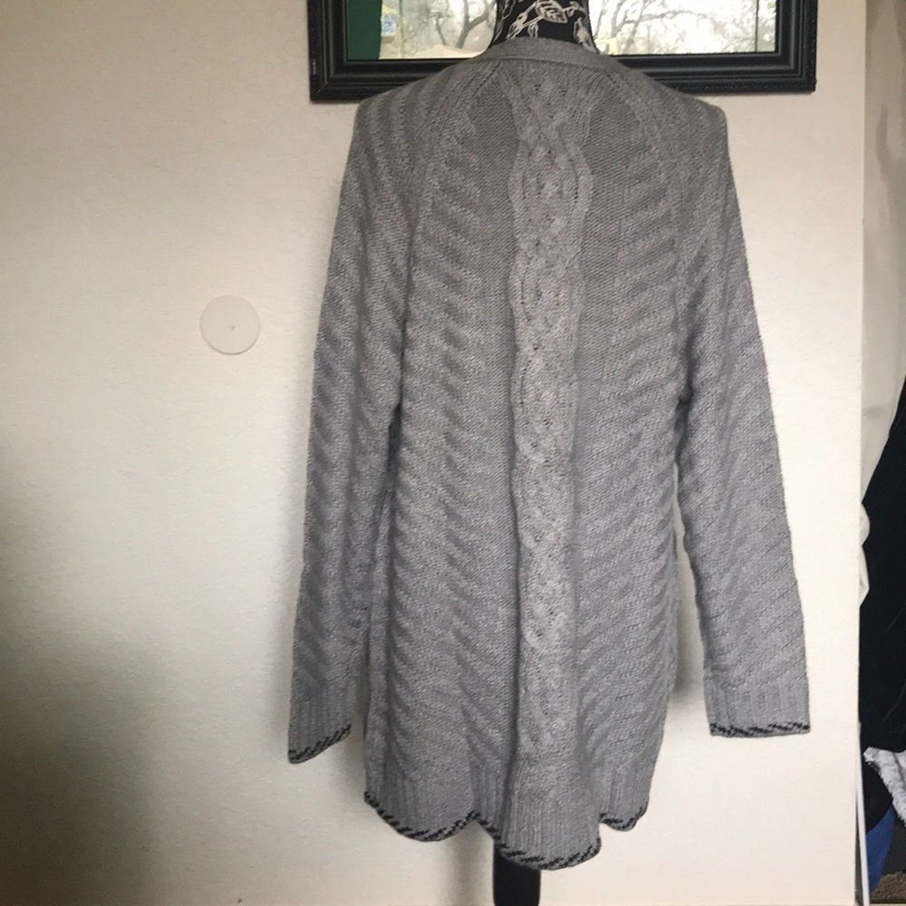 Back Braid Cardigan Sweater - Picture 3 of 3